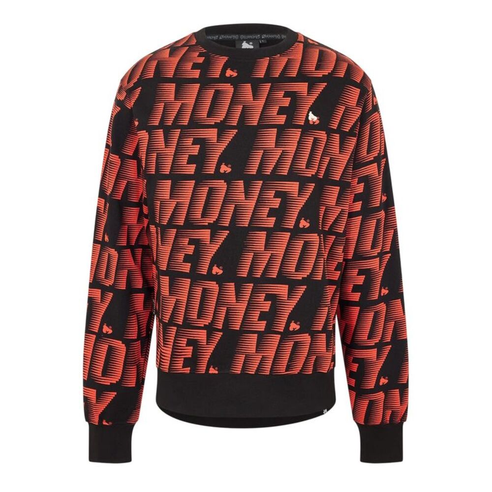 Money Unisex Adult Long-Sleeved Sweatshirt / Black